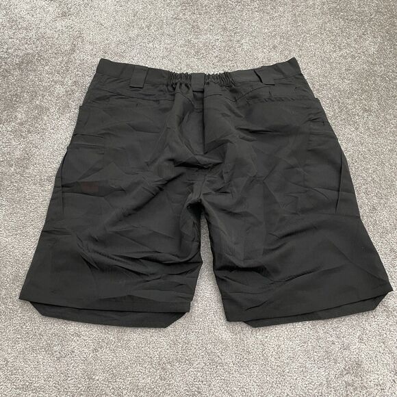 Unbranded Outdoor Cargo Shorts Mens XXL Black Elastic Waist Hiking 37x9 NWT New - Picture 2 of 13